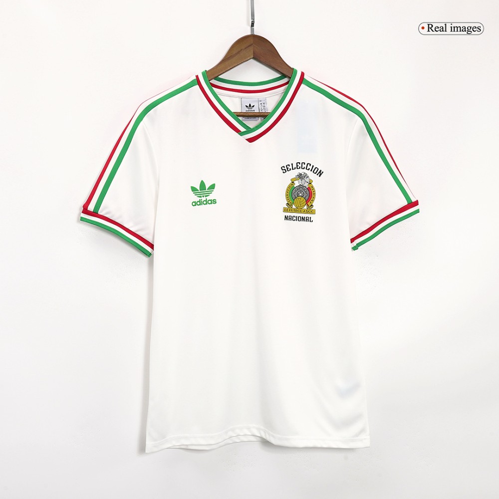 Mexico Remake Soccer Jersey 1985 White Mexico Remake Soccer Jersey 1985 White