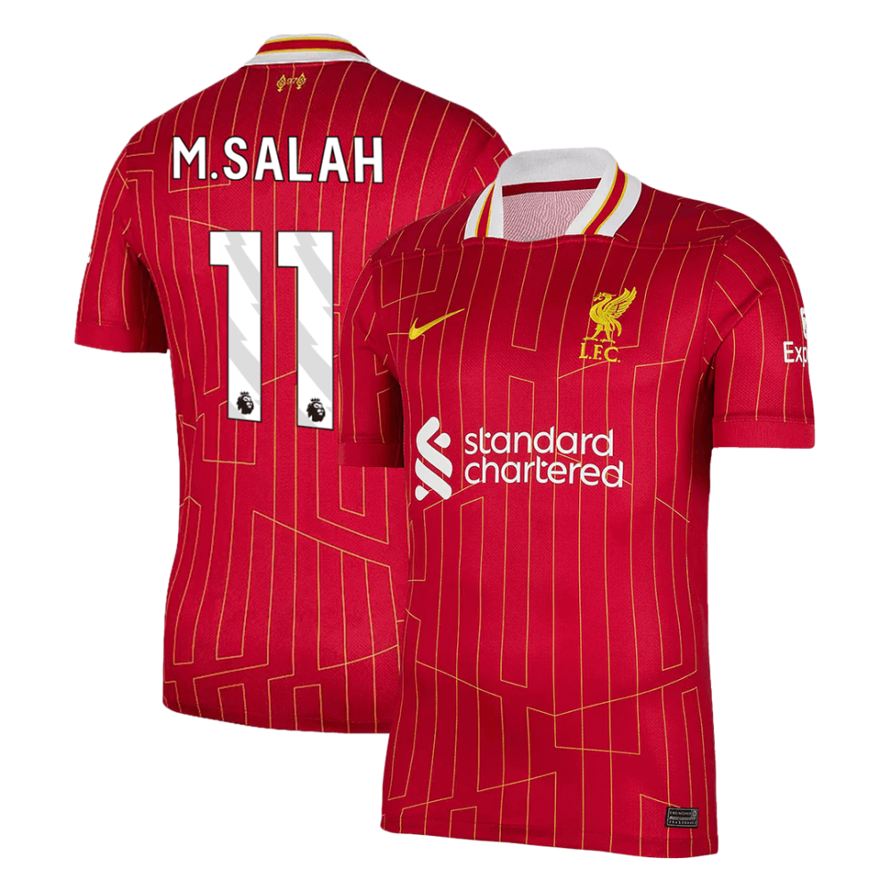 M.SALAH #11 Liverpool Home Soccer Jersey 2024/25 M.SALAH #11 Liverpool Home Soccer Jersey 2024/25