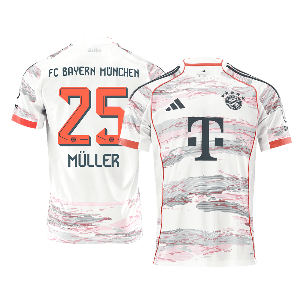 MÜLLER #25 Bayern Munich Away Soccer Jersey 2025/26 MÜLLER #25 Bayern Munich Away Soccer Jersey 2025/26