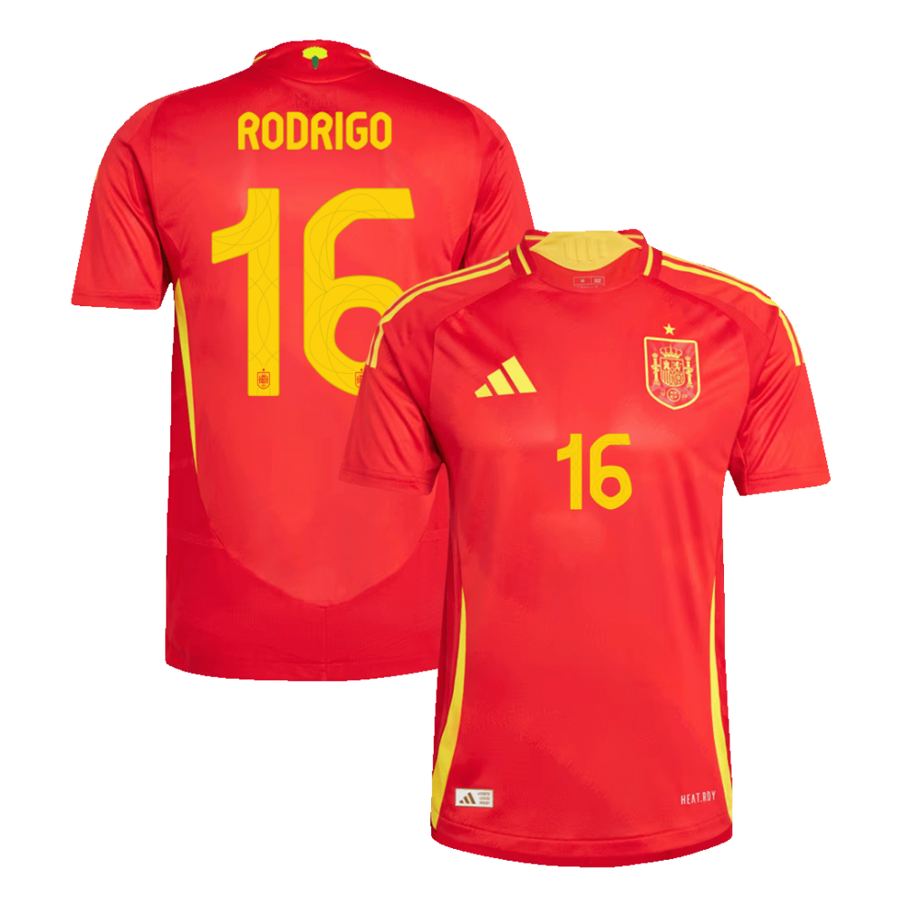 RODRIGO #16 Spain Home Players Version Soccer Jersey EURO 2024 RODRIGO #16 Spain Home Players Version Soccer Jersey EURO 2024