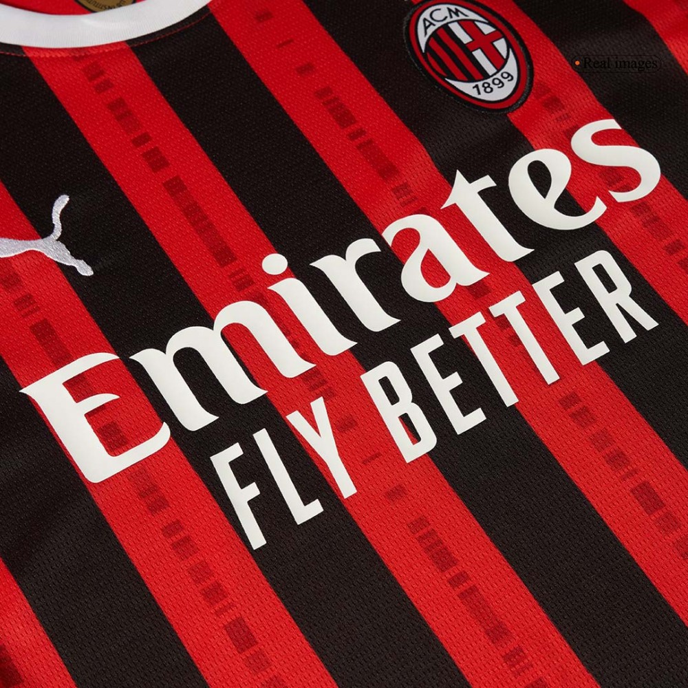 AC Milan Home Long Sleeve Soccer Jersey 2024/25 AC Milan Home Long Sleeve Soccer Jersey 2024/25