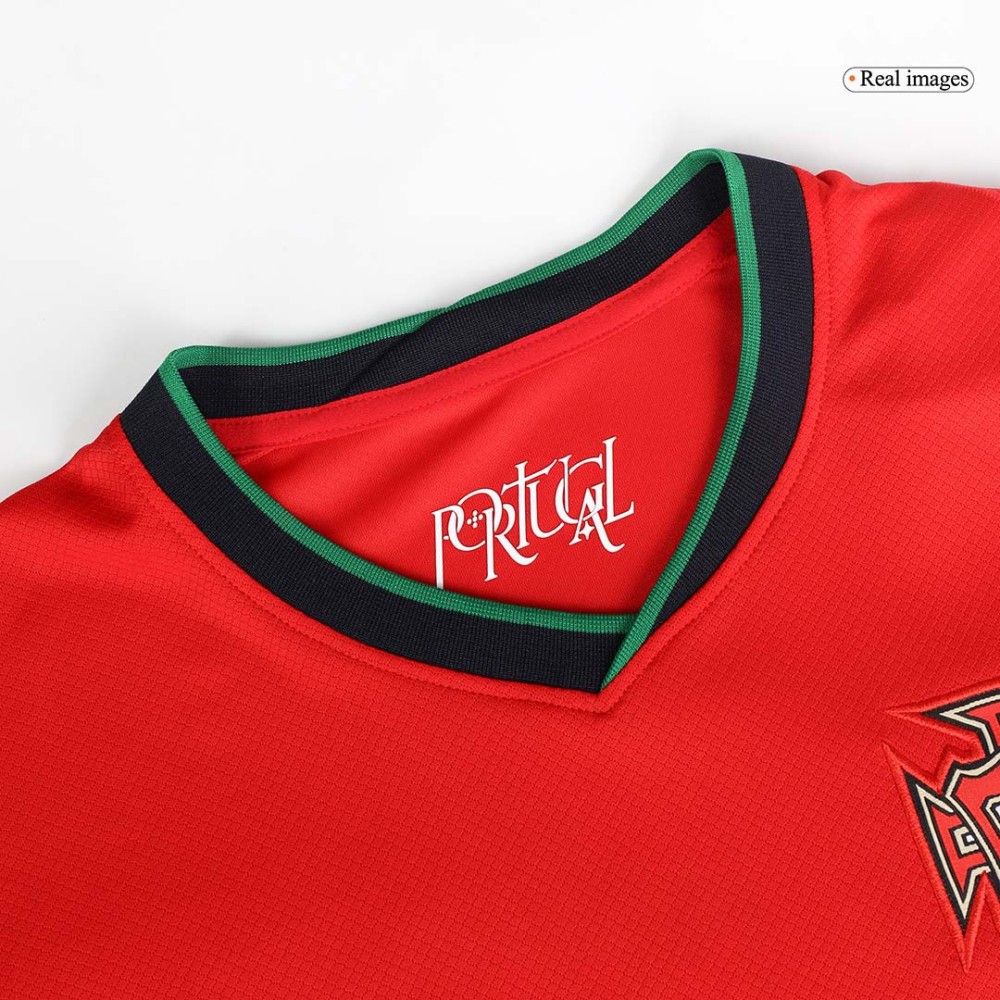 B.FERNANDES #8 Portugal Home Soccer Jersey EURO 2024