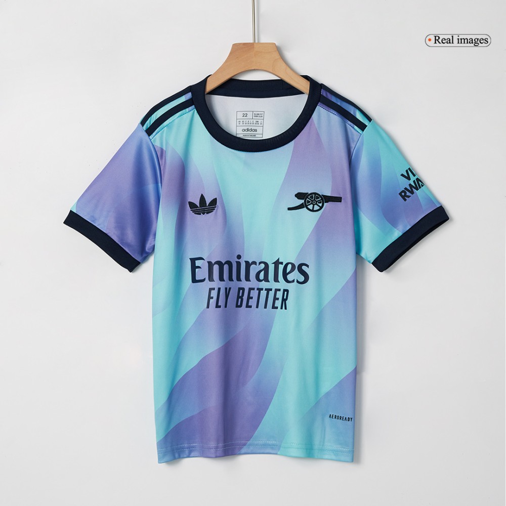Arsenal Third Away Kids Soccer Jerseys Full Kit 2024/25 Arsenal Third Away Kids Soccer Jerseys Full Kit 2024/25