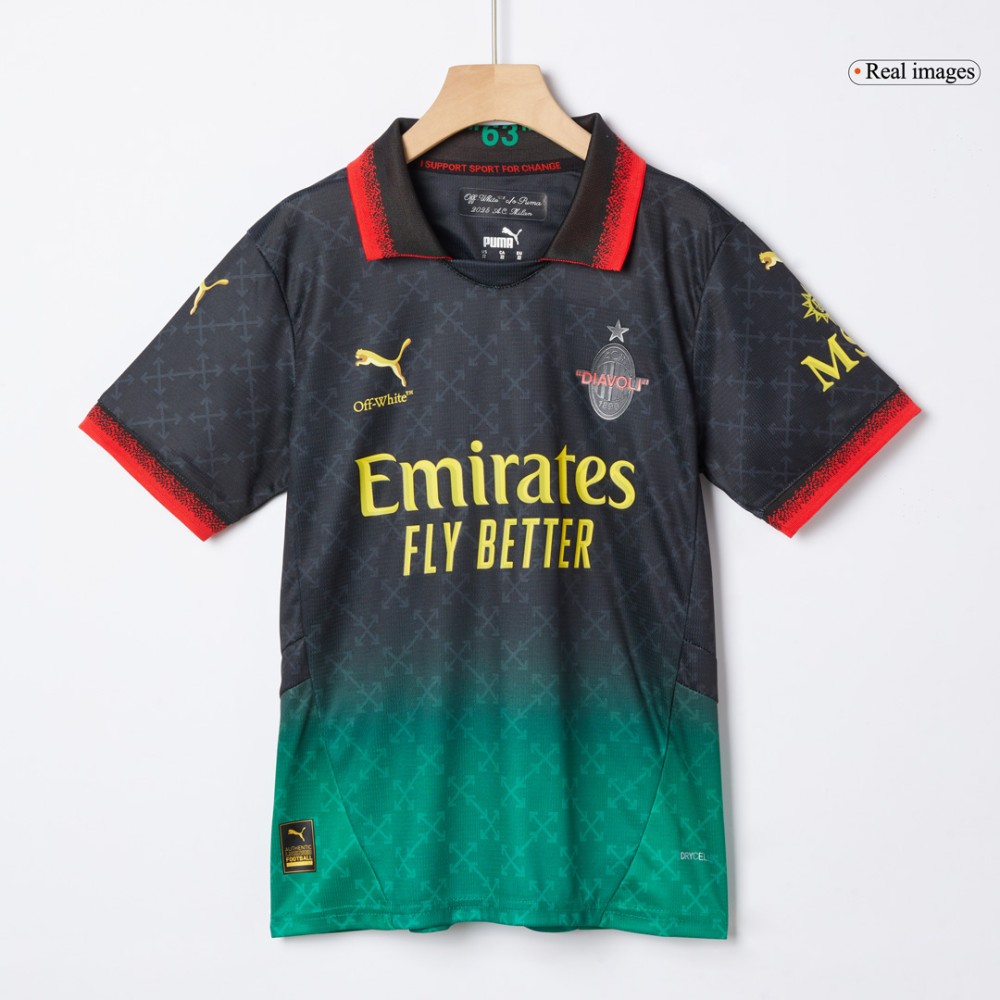 AC Milan Fourth Away Kids Soccer Jerseys Kit 2024/25 AC Milan Fourth Away Kids Soccer Jerseys Kit 2024/25