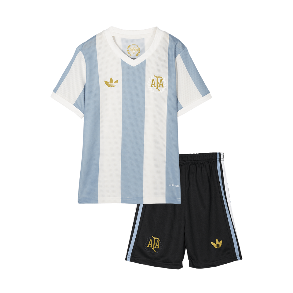 Argentina Kids Soccer Jerseys Kit 2024 - 50th Anniversary Argentina Kids Soccer Jerseys Kit 2024 - 50th Anniversary