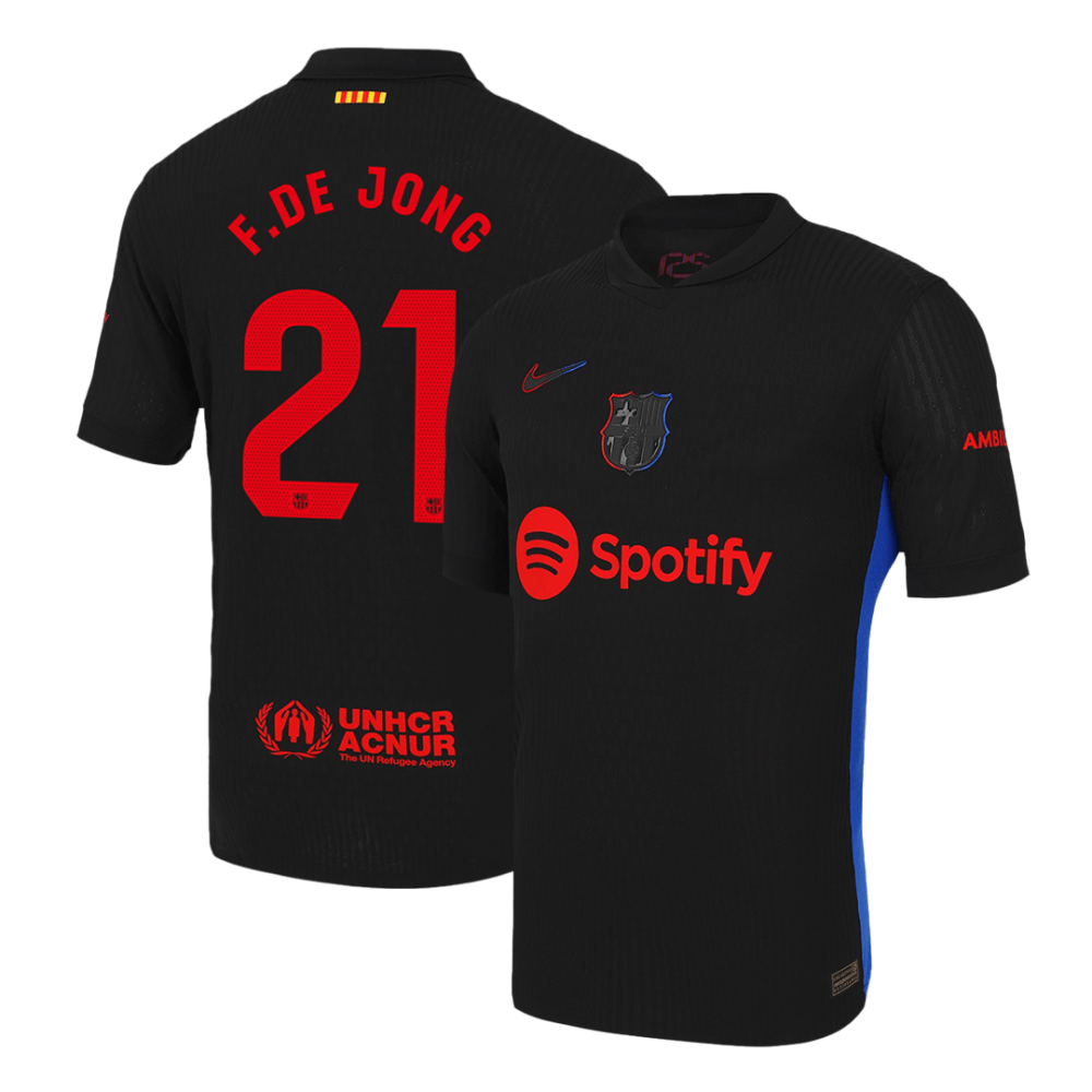 F.DE JONG #21 Barcelona Away Players Version Soccer Jersey 2024/25 F.DE JONG #21 Barcelona Away Players Version Soccer Jersey 2024/25