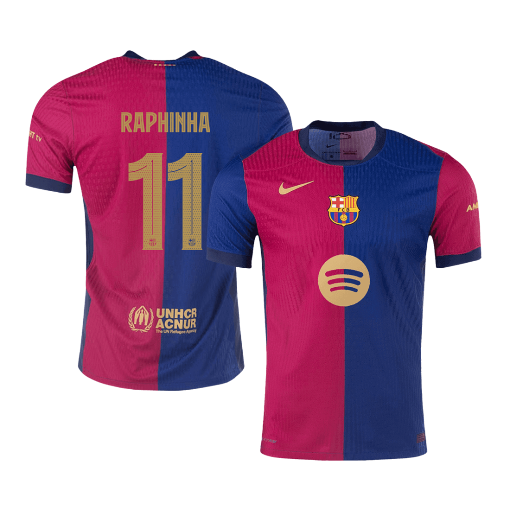 RAPHINHA #11 Barcelona Home Players Version Soccer Jersey 2024/25 - UCL(Spotify Logo Without Text) RAPHINHA #11 Barcelona Home Players Version Soccer Jersey 2024/25 - UCL(Spotify Logo Without Text)