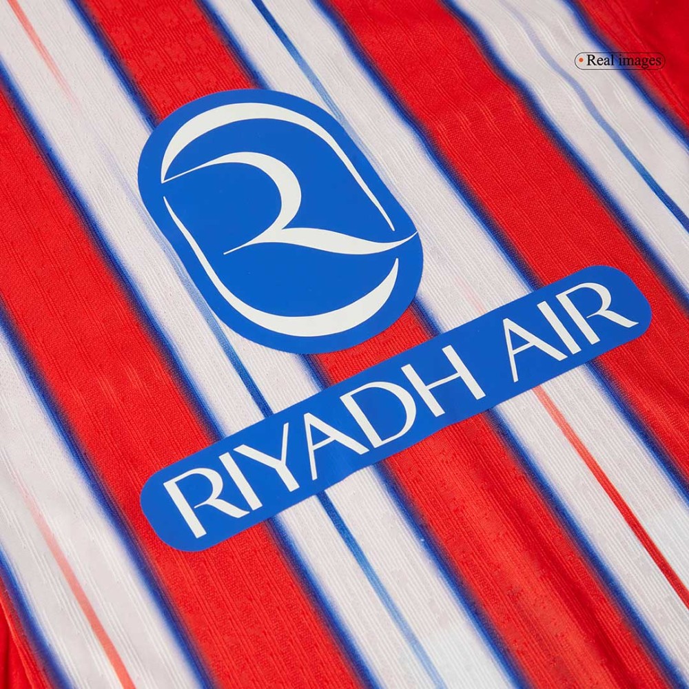 J.ALVAREZ #19 Atletico Madrid Home Players Version Soccer Jersey 2024/25 J.ALVAREZ #19 Atletico Madrid Home Players Version Soccer Jersey 2024/25