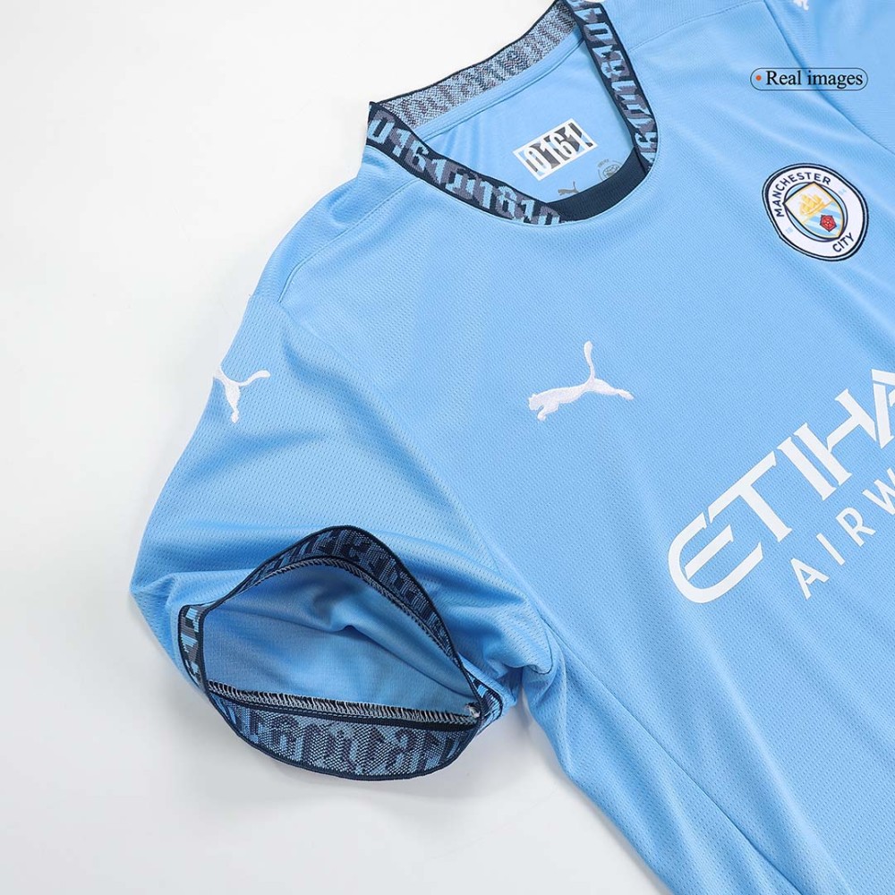 RODRIGO #16 Manchester City Home Soccer Jersey 2024/25 - UCL