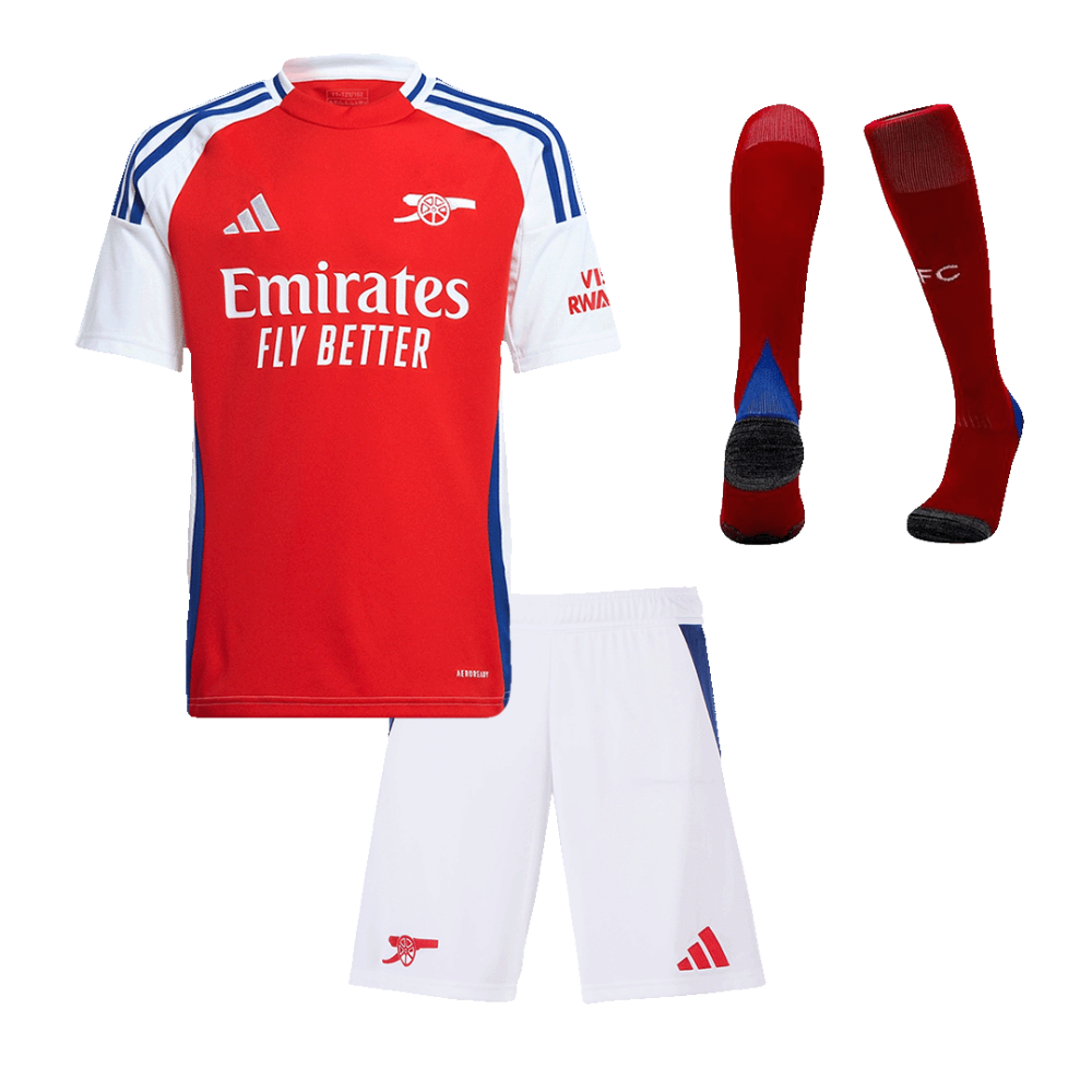 Arsenal Home Kids Soccer Jerseys Full Kit 2024/25 Arsenal Home Kids Soccer Jerseys Full Kit 2024/25