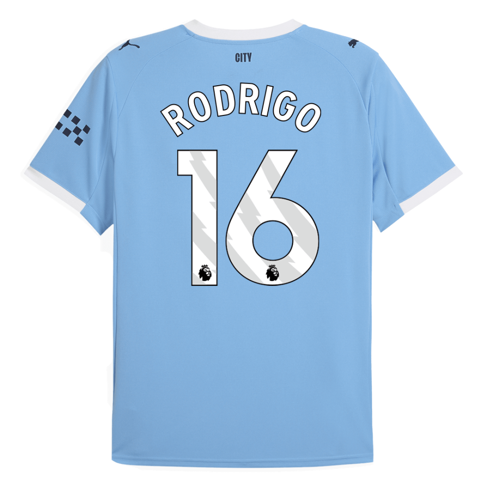 RODRIGO #16 Manchester City Home Soccer Jersey 2025/26
