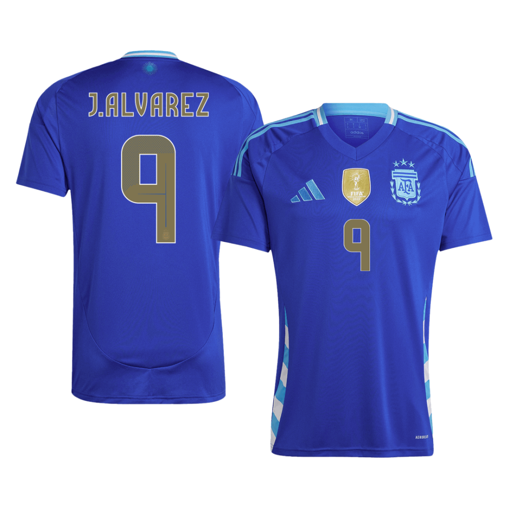 J.ALVAREZ #9 Argentina Away Soccer Jersey 2024 J.ALVAREZ #9 Argentina Away Soccer Jersey 2024