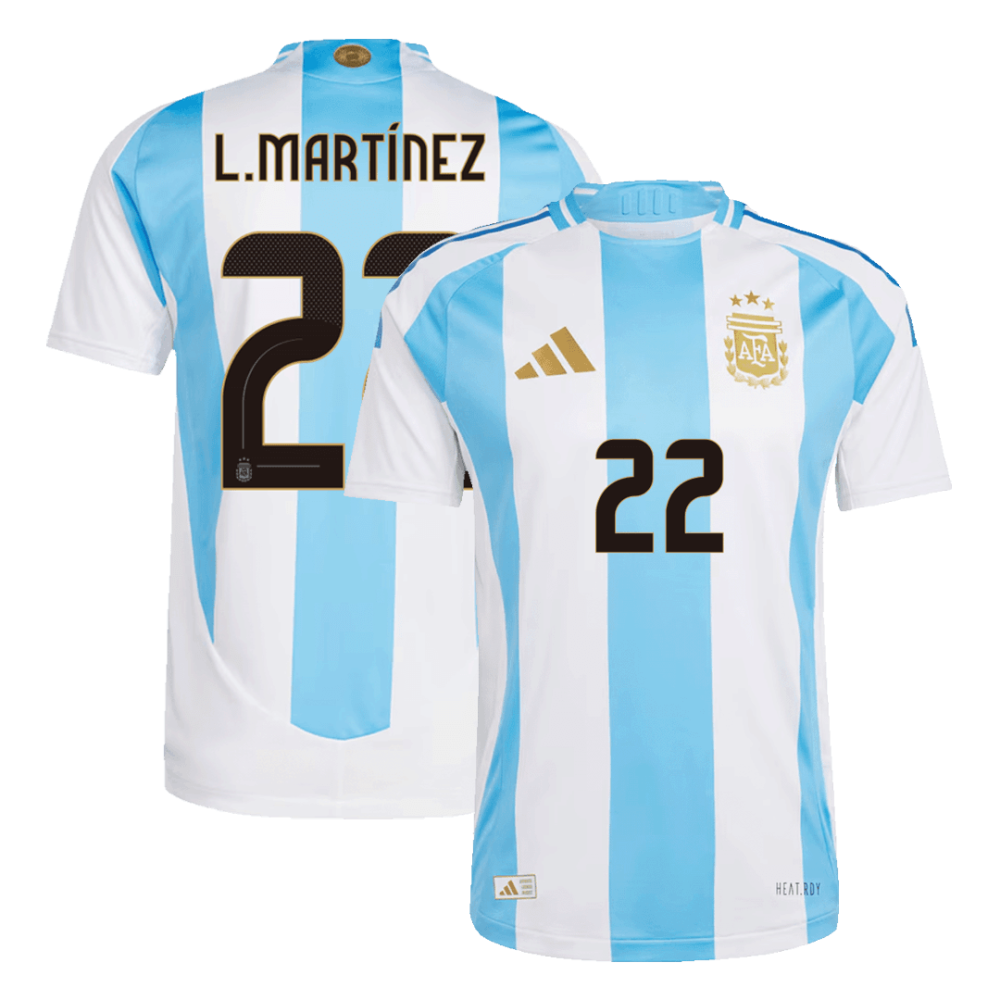 L.MARTÍNEZ #22 Argentina Home Players Version Soccer Jersey 2024 L.MARTÍNEZ #22 Argentina Home Players Version Soccer Jersey 2024