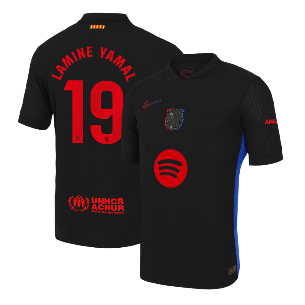 LAMINE YAMAL #19 Barcelona Away Players Version Soccer Jersey 2024/25- Spotify Logo Without Text LAMINE YAMAL #19 Barcelona Away Players Version Soccer Jersey 2024/25- Spotify Logo Without Text