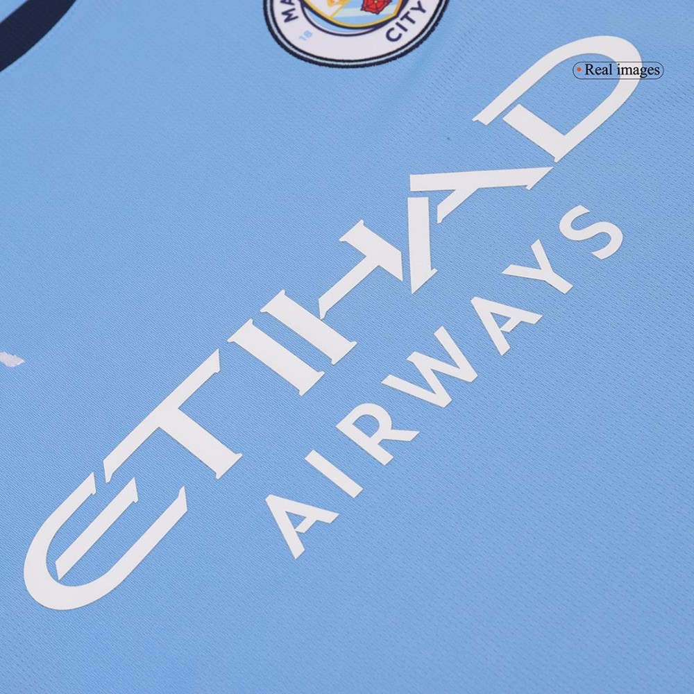 CHAMPIONS #24 Manchester City Home Soccer Jersey 2024/25