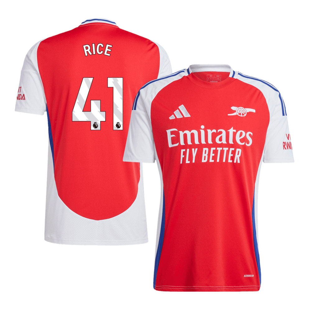 RICE #41 Arsenal Home Soccer Jersey 2024/25 RICE #41 Arsenal Home Soccer Jersey 2024/25
