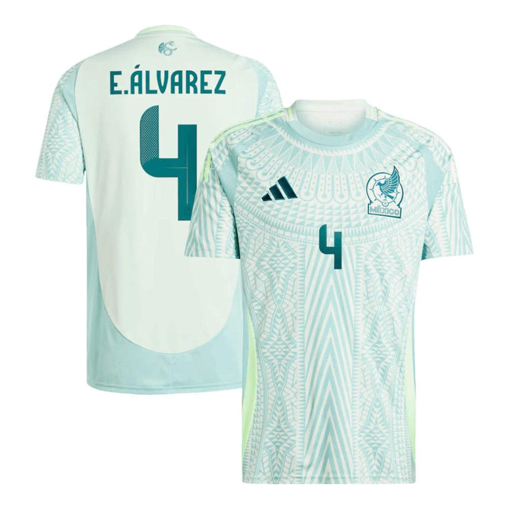 E.ÁLVAREZ #4 Mexico Away Soccer Jersey Copa America 2024