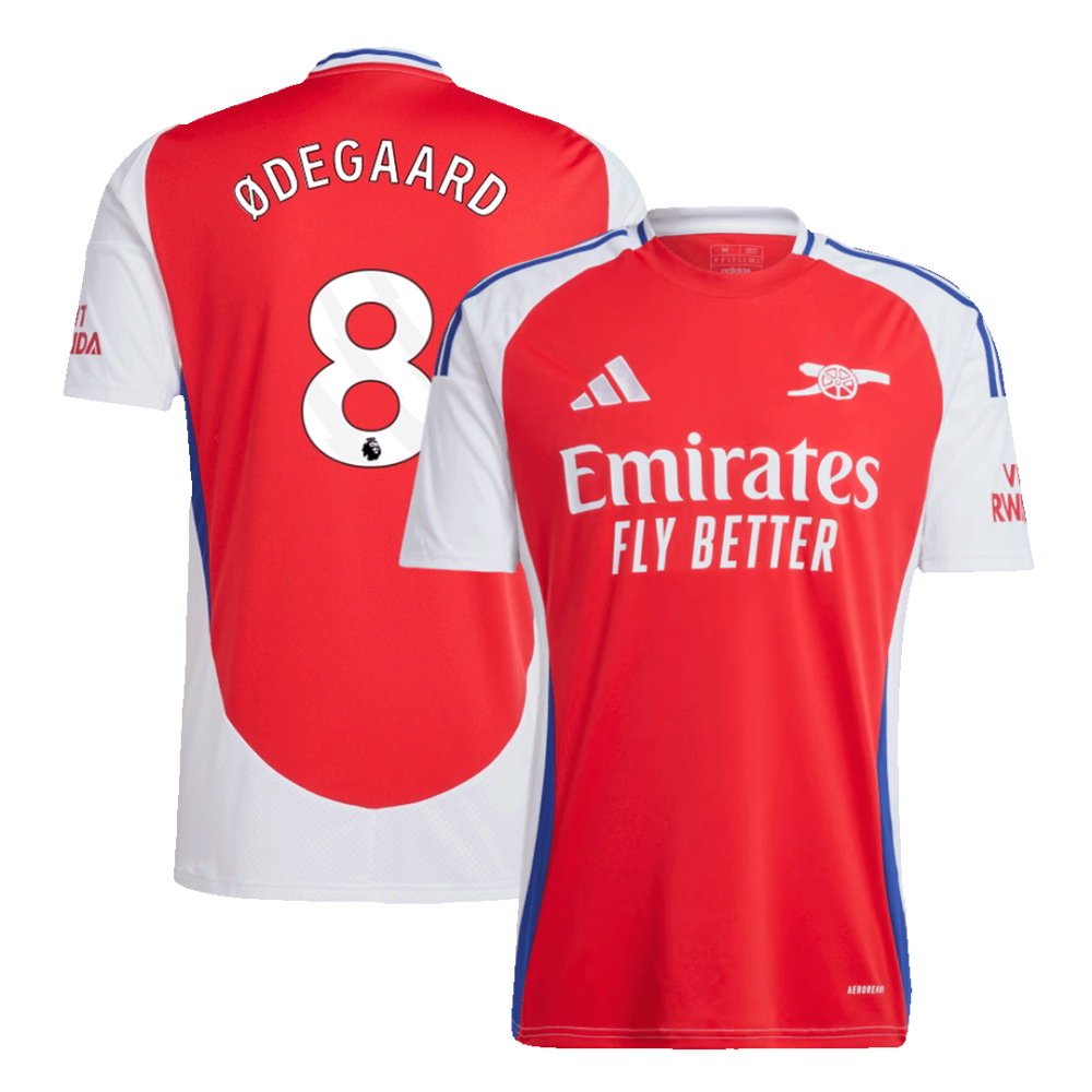 ØDEGAARD #8 Arsenal Home Soccer Jersey 2024/25 ØDEGAARD #8 Arsenal Home Soccer Jersey 2024/25