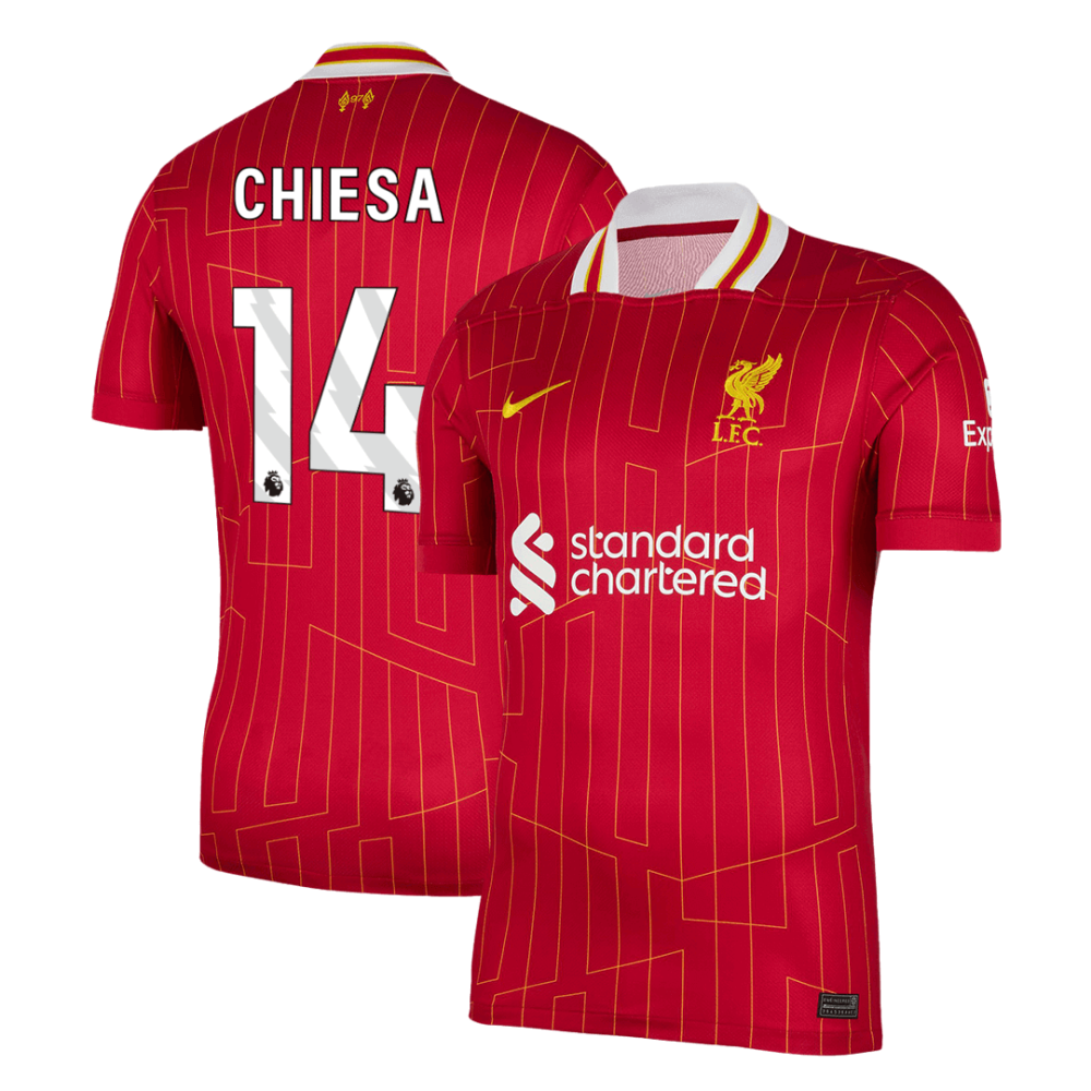 CHIESA #14 Liverpool Home Soccer Jersey 2024/25 CHIESA #14 Liverpool Home Soccer Jersey 2024/25