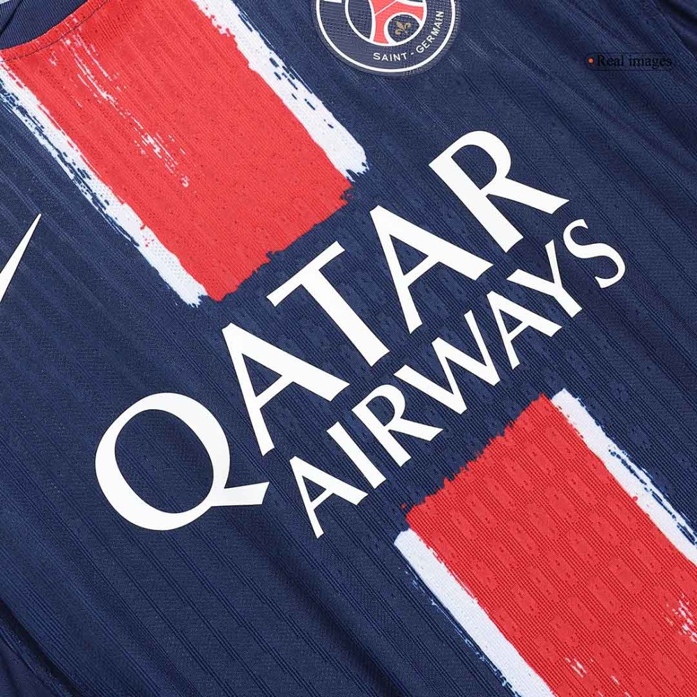 KVARATSKHELIA #7 PSG Home Players Version Soccer Jersey 2024/25 - UCL