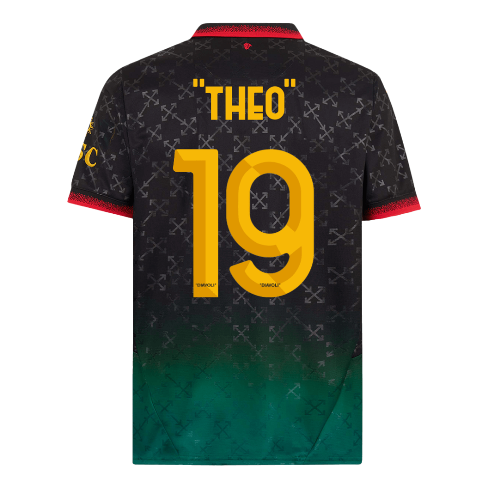 THEO #19 AC Milan Fourth Away Soccer Jersey 2024/25 THEO #19 AC Milan Fourth Away Soccer Jersey 2024/25