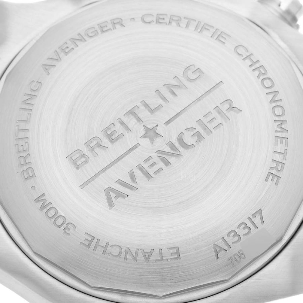 Breitling Avenger Chronograph 45 Black Dial Steel Mens Watch A13317 Breitling Avenger Chronograph 45 Black Dial Steel Mens Watch A13317