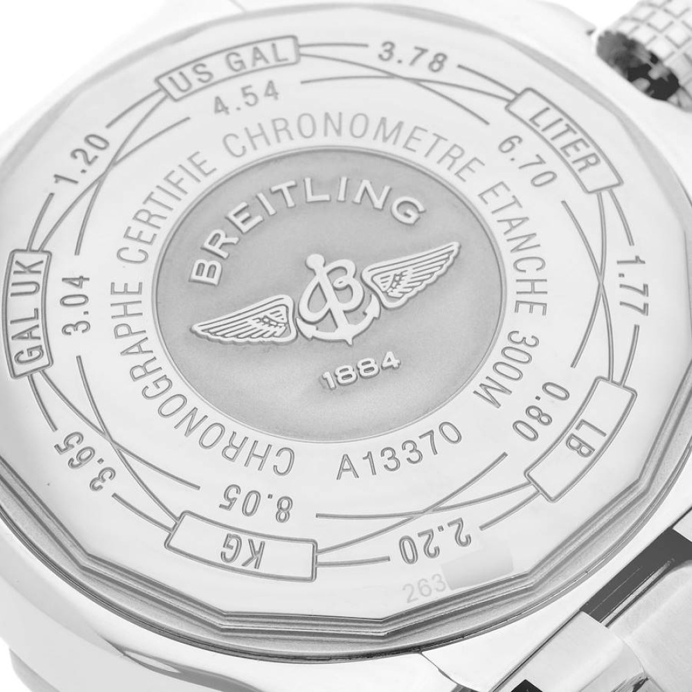 Breitling Super Avenger Chronograph Diamond Steel Mens Watch A13370 Breitling Super Avenger Chronograph Diamond Steel Mens Watch A13370