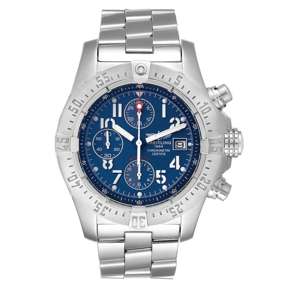 Breitling Avenger Skyland Chronograph Blue Dial Steel Mens Watch A13380 Breitling Avenger Skyland Chronograph Blue Dial Steel Mens Watch A13380