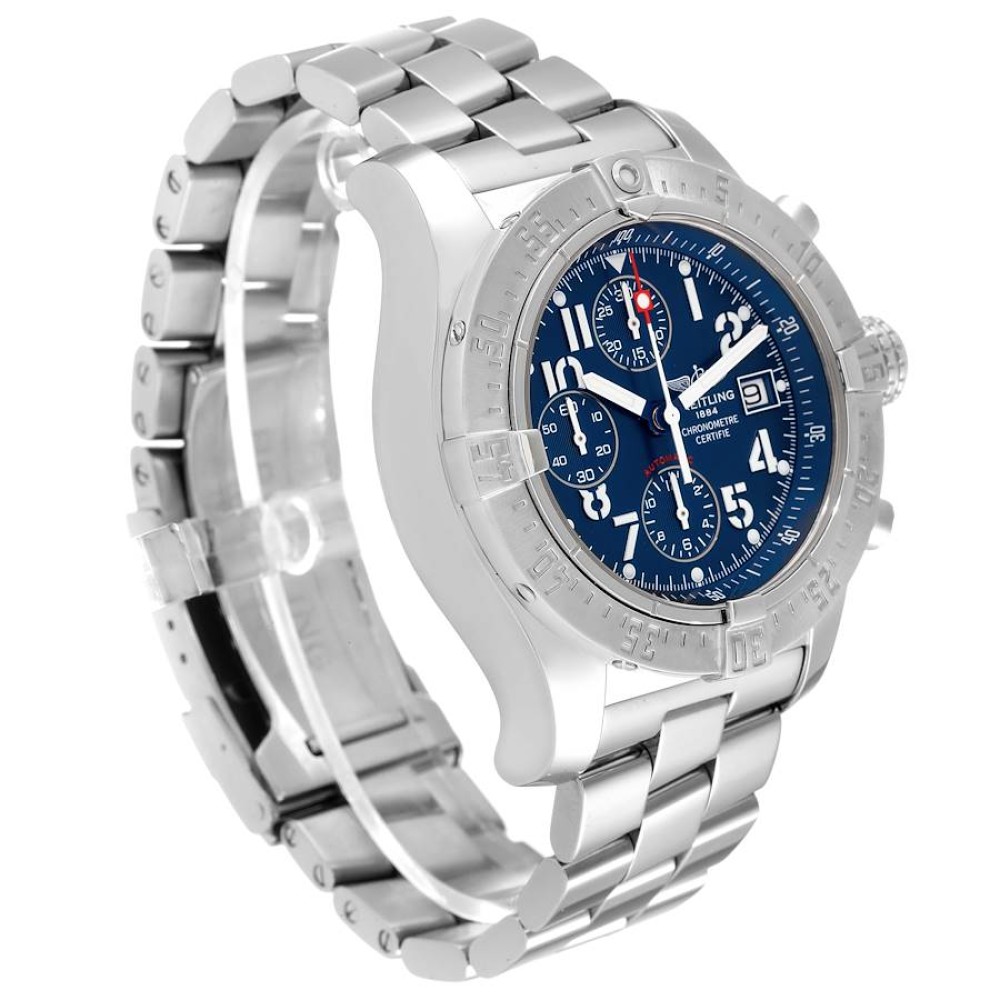 Breitling Avenger Skyland Chronograph Blue Dial Steel Mens Watch A13380 Breitling Avenger Skyland Chronograph Blue Dial Steel Mens Watch A13380