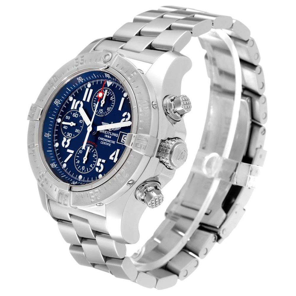 Breitling Avenger Skyland Chronograph Blue Dial Steel Mens Watch A13380 Breitling Avenger Skyland Chronograph Blue Dial Steel Mens Watch A13380