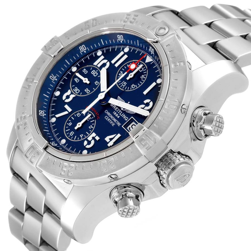 Breitling Avenger Skyland Chronograph Blue Dial Steel Mens Watch A13380 Breitling Avenger Skyland Chronograph Blue Dial Steel Mens Watch A13380