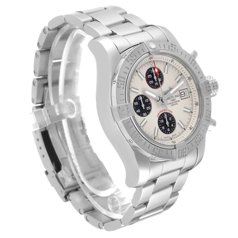 Breitling Avenger II White Dial Steel Mens Watch A13381 Breitling Avenger II White Dial Steel Mens Watch A13381