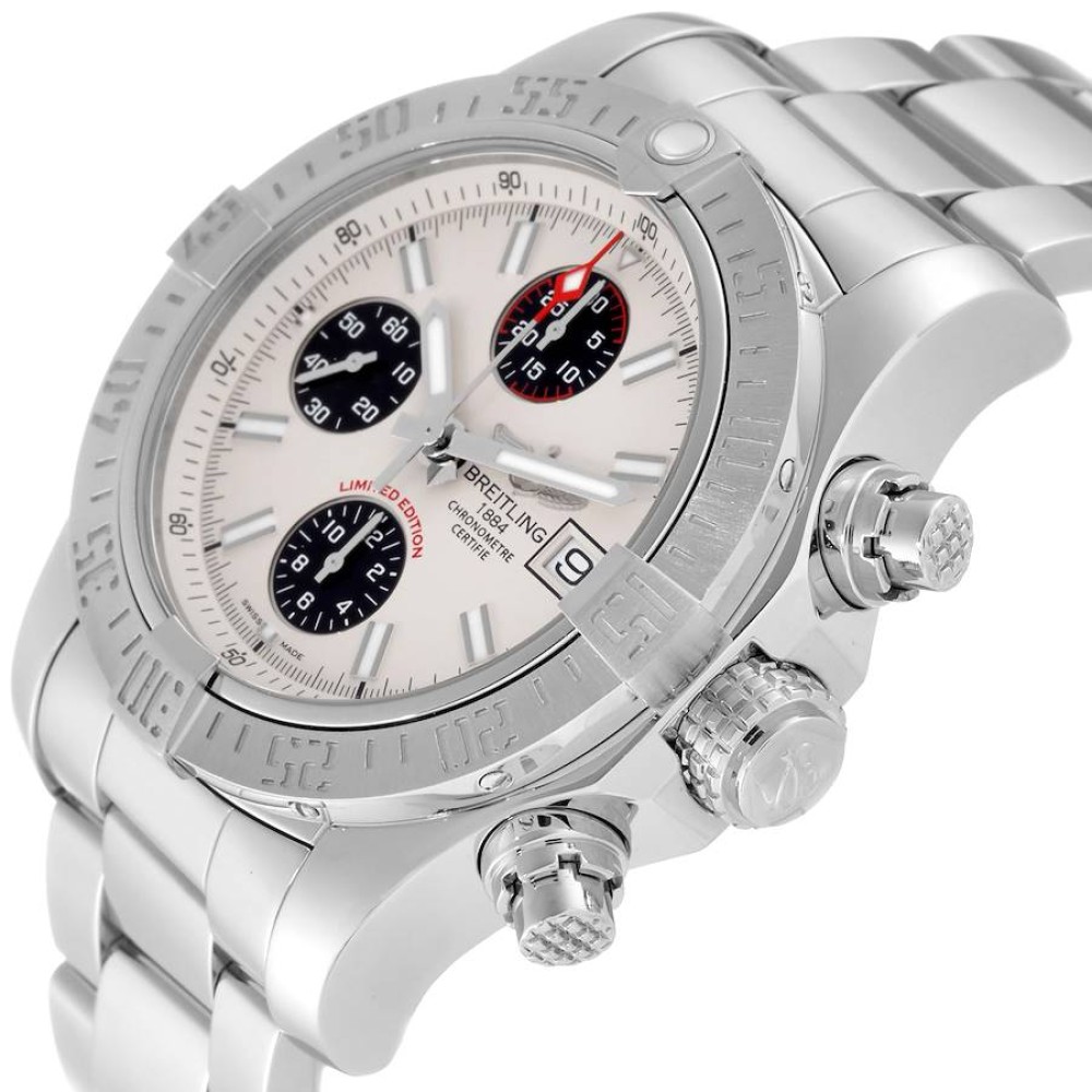 Breitling Avenger II White Dial Steel Mens Watch A13381 Breitling Avenger II White Dial Steel Mens Watch A13381