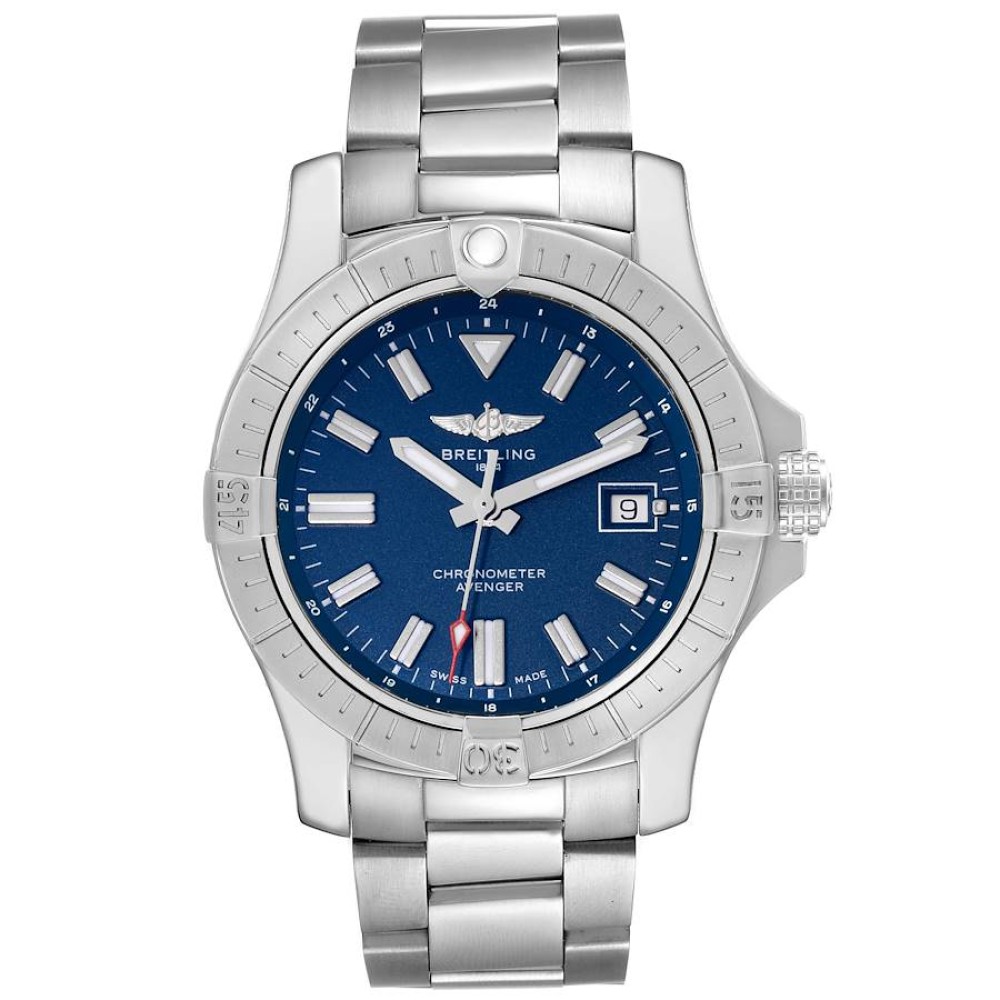 Breitling Avenger Blue Dial Stainless Steel Mens Watch A17318 Breitling Avenger Blue Dial Stainless Steel Mens Watch A17318