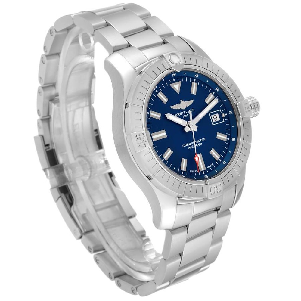 Breitling Avenger Blue Dial Stainless Steel Mens Watch A17318 Breitling Avenger Blue Dial Stainless Steel Mens Watch A17318