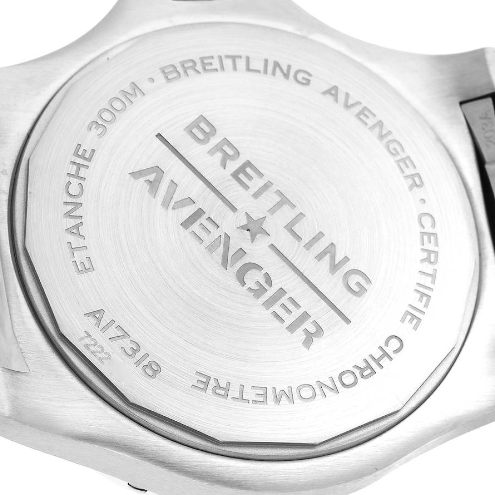 Breitling Avenger Blue Dial Stainless Steel Mens Watch A17318 Breitling Avenger Blue Dial Stainless Steel Mens Watch A17318