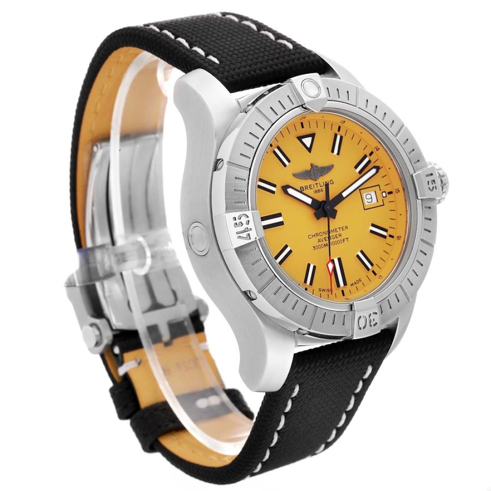 Breitling Avenger 45 Seawolf Yellow Dial Steel Mens Watch A17319 Breitling Avenger 45 Seawolf Yellow Dial Steel Mens Watch A17319