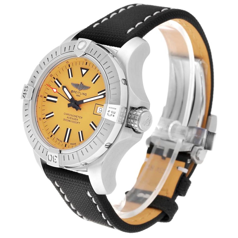 Breitling Avenger 45 Seawolf Yellow Dial Steel Mens Watch A17319 Breitling Avenger 45 Seawolf Yellow Dial Steel Mens Watch A17319