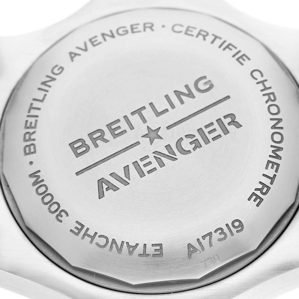Breitling Avenger 45 Seawolf Yellow Dial Steel Mens Watch A17319 Breitling Avenger 45 Seawolf Yellow Dial Steel Mens Watch A17319