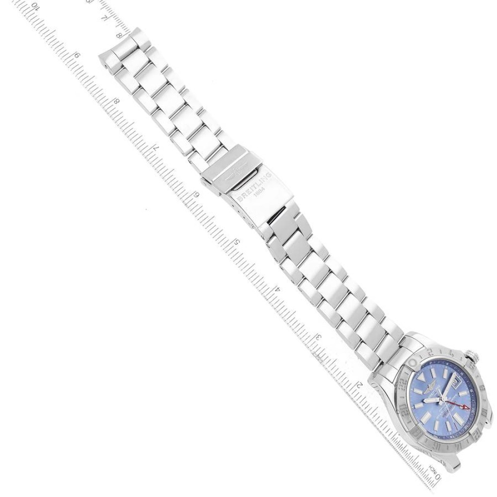 Breitling Avenger II GMT Blue Mother of Pearl Dial Steel Mens Watch A32390 Breitling Avenger II GMT Blue Mother of Pearl Dial Steel Mens Watch A32390