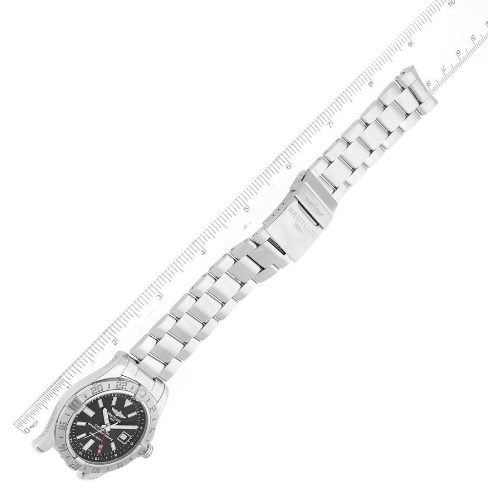 Breitling Aeromarine Avenger II GMT Black Dial Steel Mens Watch A32390 Breitling Aeromarine Avenger II GMT Black Dial Steel Mens Watch A32390