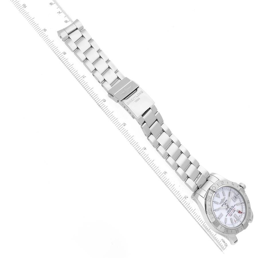 Breitling Avenger II GMT Mother of Pearl Dial Steel Mens Watch A32390 Breitling Avenger II GMT Mother of Pearl Dial Steel Mens Watch A32390
