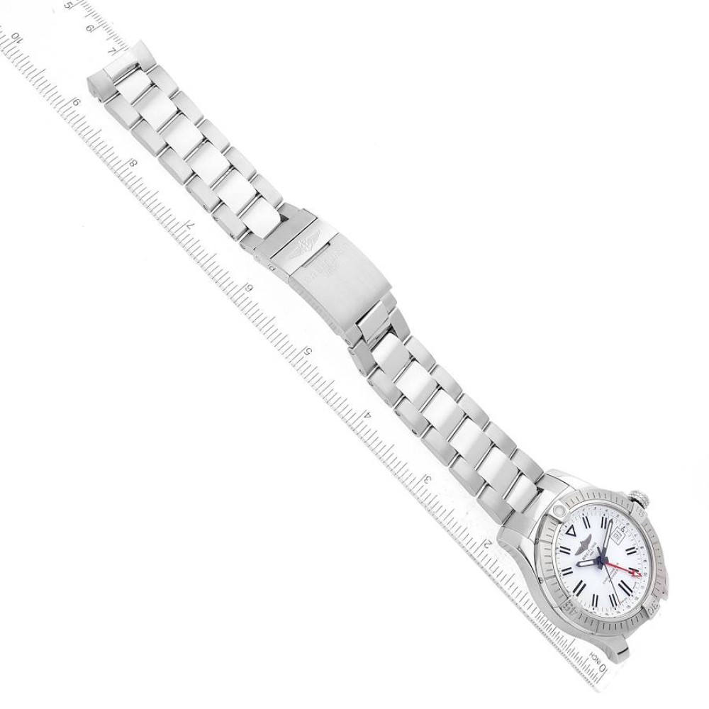 Breitling Avenger GMT White Dial Steel Mens Watch A32397 Breitling Avenger GMT White Dial Steel Mens Watch A32397