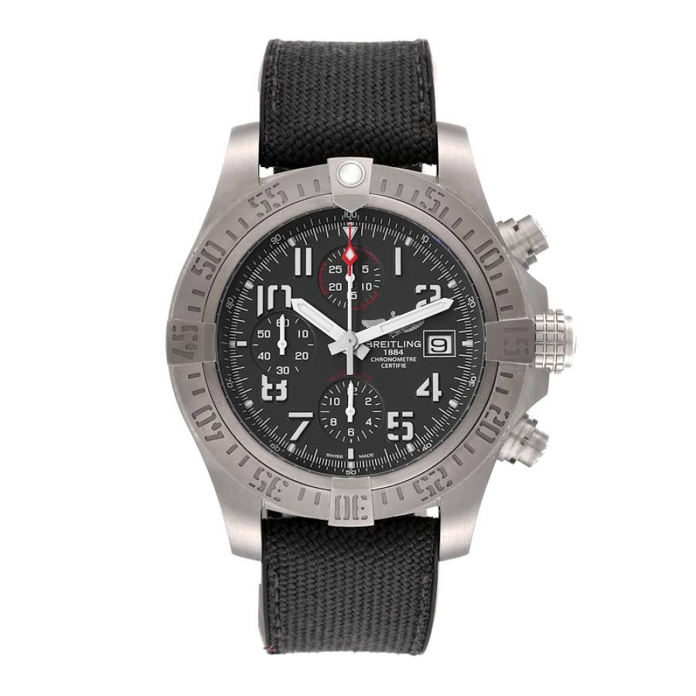 Breitling Avenger Bandit Chronograph Grey Dial Titanium Mens Watch E13383 Breitling Avenger Bandit Chronograph Grey Dial Titanium Mens Watch E13383