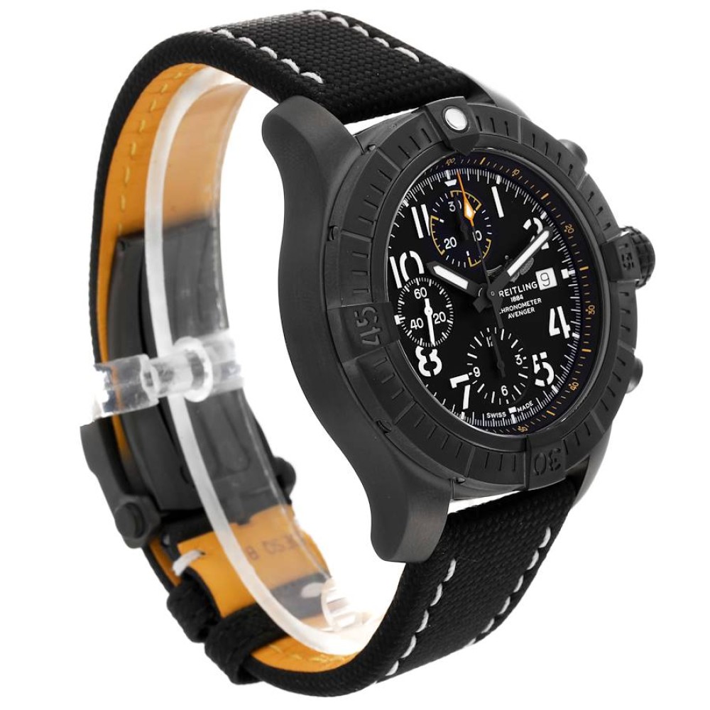 Breitling Avenger Night Mission DLC Coated Titanium Mens Watch V13317 Breitling Avenger Night Mission DLC Coated Titanium Mens Watch V13317