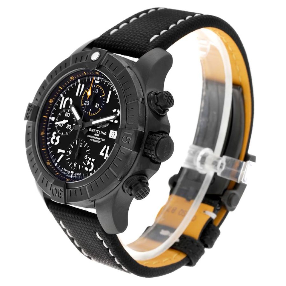 Breitling Avenger Night Mission DLC Coated Titanium Mens Watch V13317 Breitling Avenger Night Mission DLC Coated Titanium Mens Watch V13317