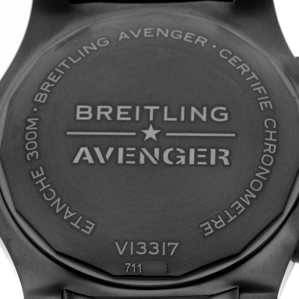 Breitling Avenger Night Mission DLC Coated Titanium Mens Watch V13317 Breitling Avenger Night Mission DLC Coated Titanium Mens Watch V13317