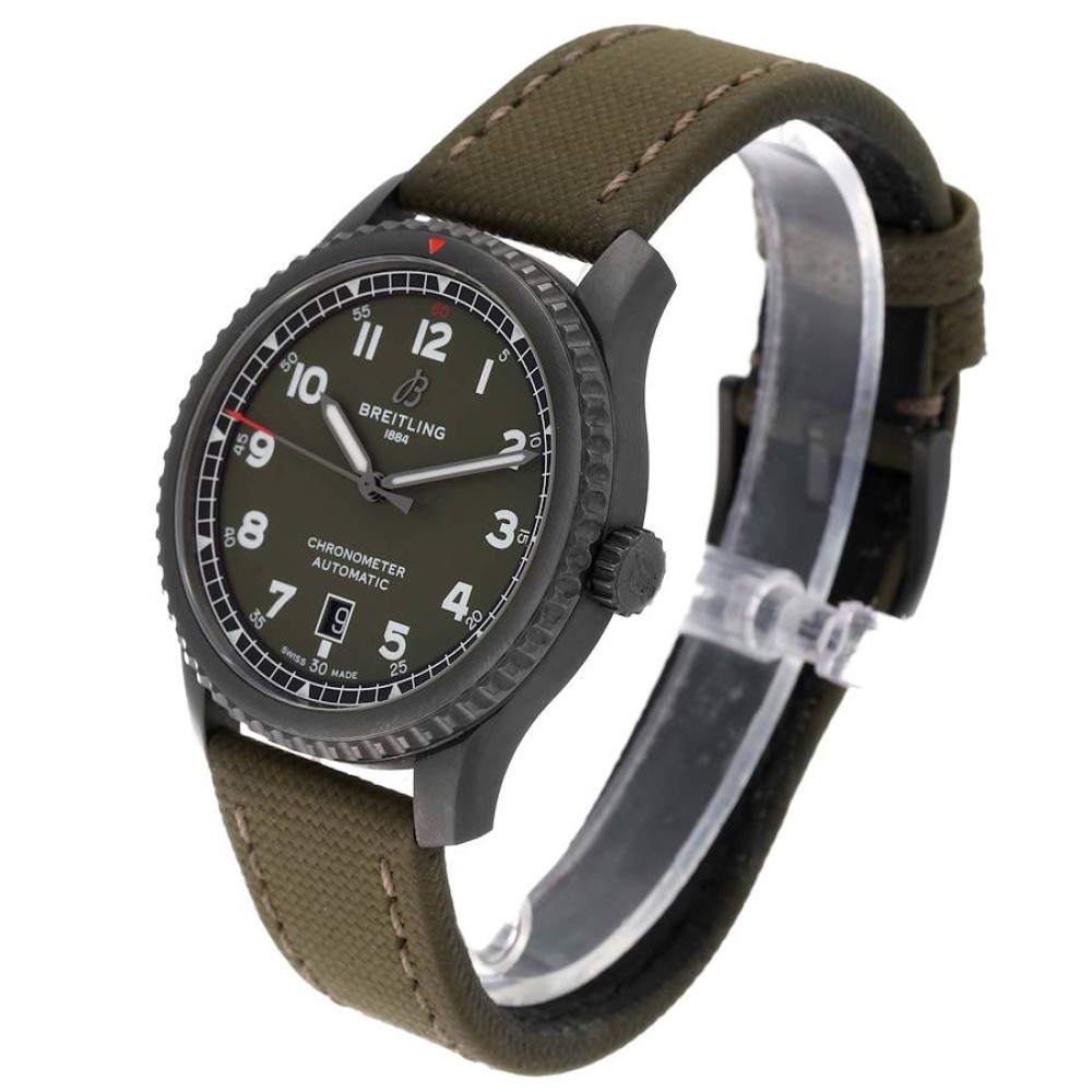 Breitling Aviator 8 Curtiss Warhawk Black Steel Watch A17315 Breitling Aviator 8 Curtiss Warhawk Black Steel Watch A17315