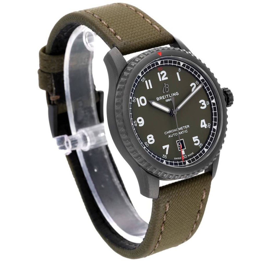 Breitling Aviator 8 Curtiss Warhawk Black Steel Watch A17315 Breitling Aviator 8 Curtiss Warhawk Black Steel Watch A17315