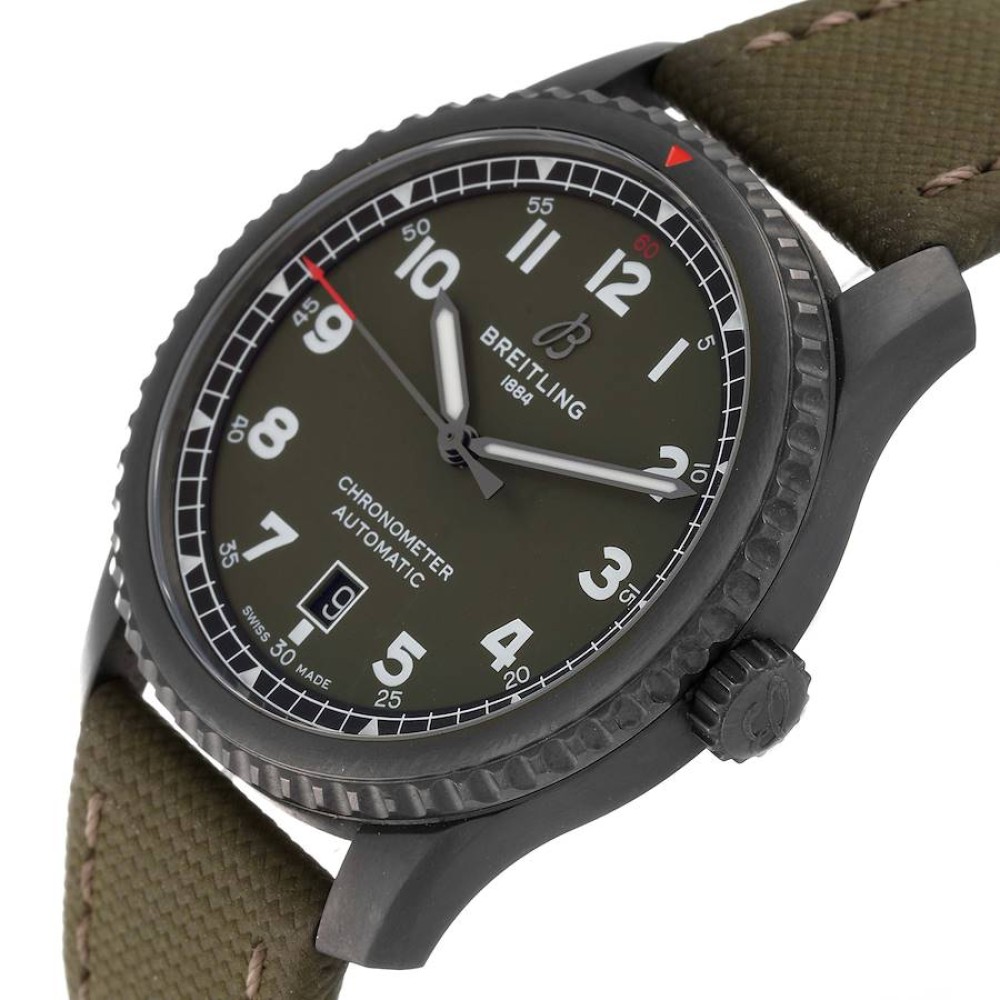 Breitling Aviator 8 Curtiss Warhawk Black Steel Watch A17315 Breitling Aviator 8 Curtiss Warhawk Black Steel Watch A17315